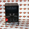 vintage cabinet pimped in French bulldog pictures