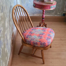 Ercol Chair with round side table